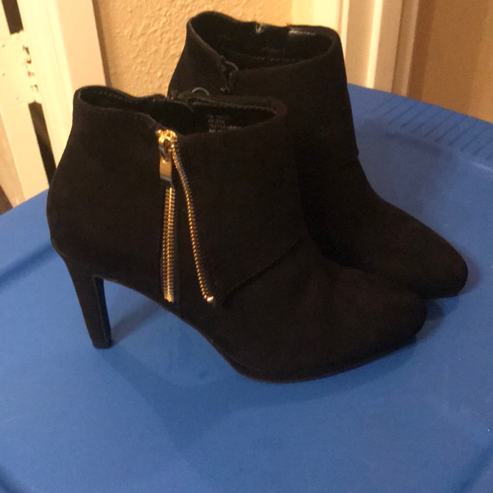 Black ankle boots